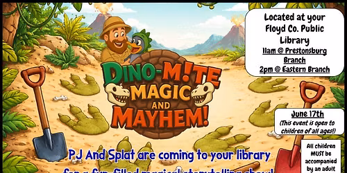 SRP Activity Day: Dino-Mite Magic & Mayhem Show!
