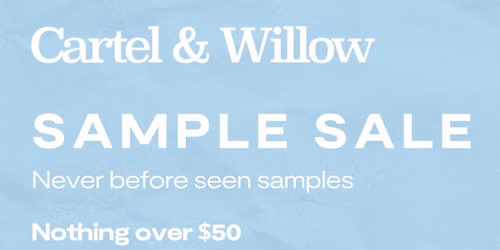 Cartel & Willow Sample Sale 2026
