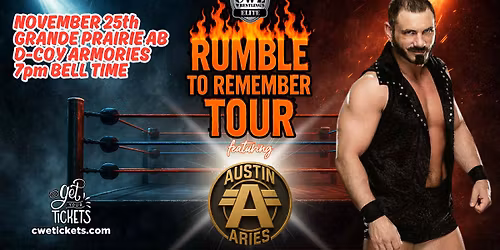 CWE Live In Grande Prairie Ft WWE Star Austin Aries & An Over The Top Rope Rumble Main Event