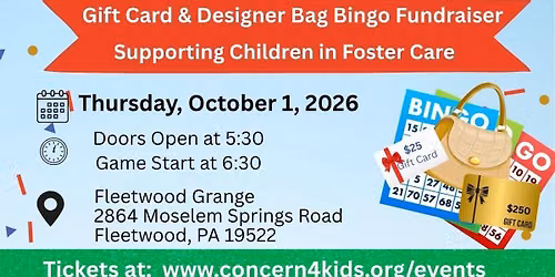 Designer Bag and Gift Card Bingo