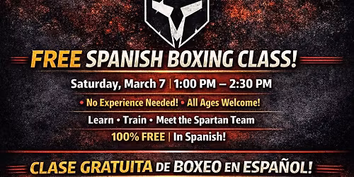 Free Boxing Class in Spanish! Everyone is Welcome!!