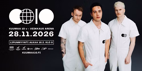 KUUMAA 10 La 28.11.2026 Helsinki, Veikkaus Arena