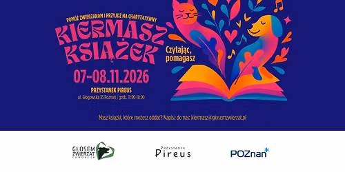 Kiermasz ksi\u0105\u017cek na rzecz podopiecznych Fundacji G\u0142osem Zwierz\u0105t - edycja 16