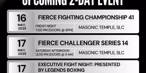 Friday Night Fights - Friday the 16th at 2300 Arena