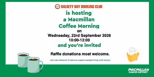 Macmillan Cancer Support Coffee Morning