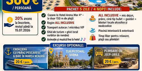 SEJUR BULGARIA NISIPURILE DE AUR HOTEL ****ARENA MAR ALL