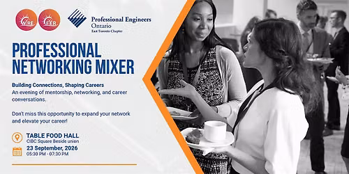 PEO East Toronto x WiRE Networking Mixer