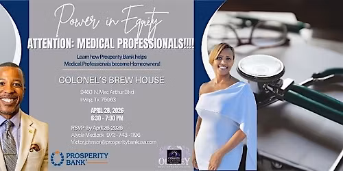 Power in Equity: Attention: Medical Professionals!!!!