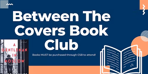 Between the Covers Book Club ~ A Gentleman in Moscow