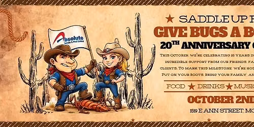 Give Bugs A Boot Bash- 20th Anniversary Celebration