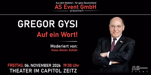 Gregor Gysi - Auf ein Wort!    |   Zeitz