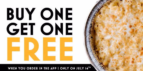 BOGO FREE | Nat'l Mac & Cheese Day