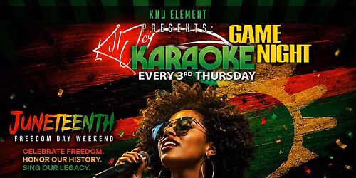 Karaoke 3rd Thursday JuneTeenth Celebration @KillJoy | NO COVER | 8pm-close