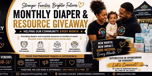 I Am Legacy PTCA Monthly Diaper & Resource Giveaway
