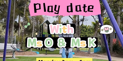 Playdate with Ms O and Ms K at Town Beach Oark