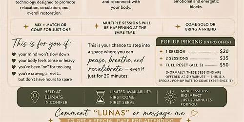Radiant Reset\u2122 Pop-Up | Breathwork, Energy Healing & Nervous System Support