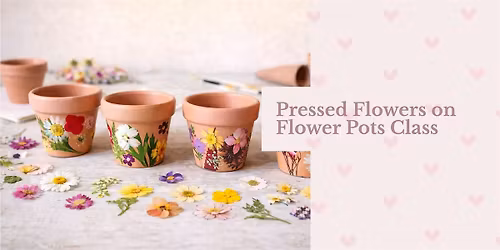Kids Class: Pressed Flowers on Flower Pots