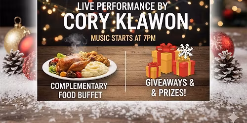 Cory Klawon & Tom Hury @ Hat-Trix Christmas Party 7pm