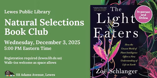 Natural Selections Book Club | The Light Eaters