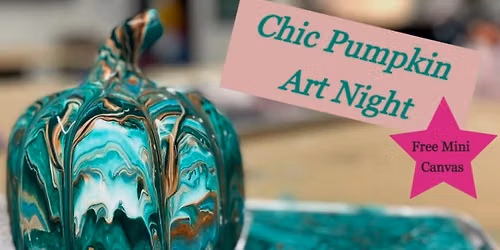 Pour & Swirl: Chic Pumpkin Art Night