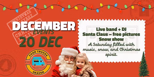Santa Night: Live Band + DJ, Snow Show & Delicious Food