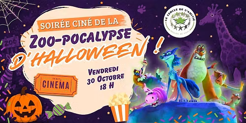 Le Zoo-pocalypse d\u2019Halloween ! | Soir\u00e9e cin\u00e9ma pour enfants