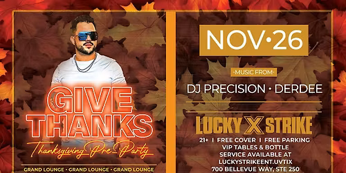 Pre-Thanksgiving Bash