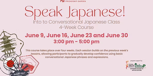 Speak Japanese! Intro to Conversational Japanese Class 