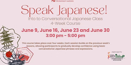 Speak Japanese! Intro to Conversational Japanese Class 
