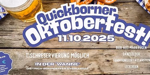 Quickborner Oktoberfest - die Wanne wird voll! 2025