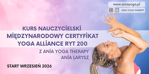 Kurs Nauczycielski - Yoga Alliance RYT 200