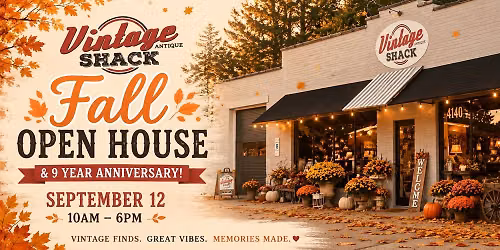 Fall Open House and 9 Year Anniversary!