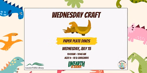 Wednesday Craft: Paper Plate Dinos