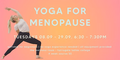 Yoga for Menopause - A 4 week course
