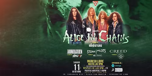 🌑🔥 TRIBUTO A ALICE IN CHAINS – A CARGO DE ROOSTERS 🔥🌑