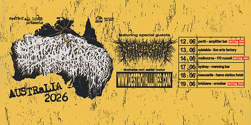 Sanguisugabogg Australian Tour with PeelingFlesh - Adelaide