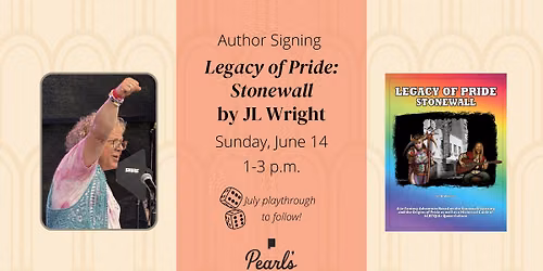 Author Signing: LEGACY OF PRIDE: STONEWALL