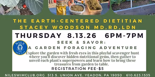 NSC - Jessie's Garden Workshop -Seek & Savor: A Garden Foraging Adventure
