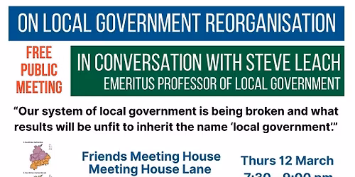 On Local Government Reorganisation