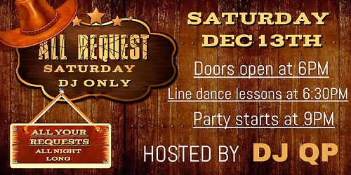 All Request Saturday DJ only at Joyland