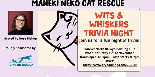 Wits & Whiskers Trivia Night