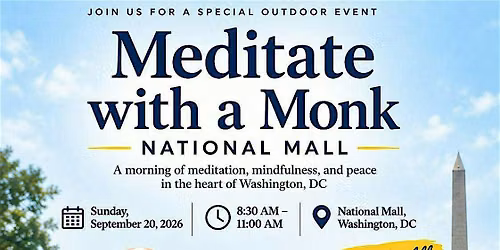 Meditate with a Monk at the National Mall