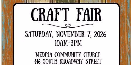 Craft Fair at Medina Community Church