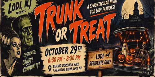 Lodi, NJ Trunk or Treat