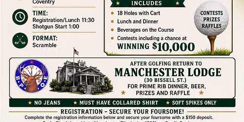 Manchester Elks Golf Tournament 