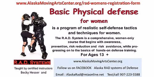 RAD Basic self defense for women