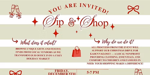 Radiance Chiropractic Sip N\u2019 Shop 