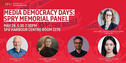 Media Democracy Days: Spry Memorial Panel