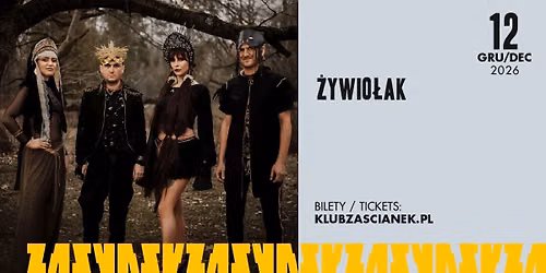 \u017bywio\u0142ak | 12\/12\/2026 | Krak\u00f3w, Klub Za\u015bcianek