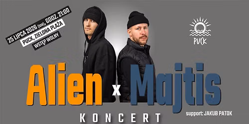 Koncert ALIEN & MAJTIS | Support: Jakub Patok \ud83c\udf0a\ud83c\udfa4